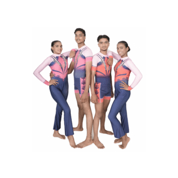 Blossom Charm Leotard with Shorts Desgined For Acrobatics, Aerobics, Trampoline Gymnastics And Step up