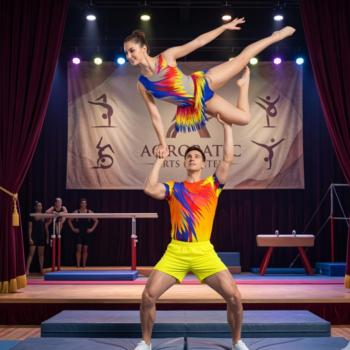 Flare And Flow Duo Costume – Matching Boys’ And Girls’ Acro And Step Up Dance Set