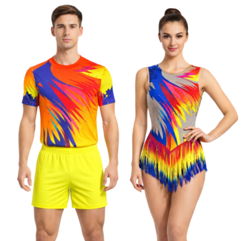 Flare And Flow Duo Costume – Matching Boys’ And Girls’ Acro And Step Up Dance Set