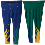 Comfortable, Stretchable Stroke of Luck Yoga Leggings – Two Fiery Colour Option