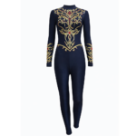Elite Blue Jackpot of Luck Unitard/Jumpsuit for Aerial, Yoga, Rhythmic  Gymnastics, Acrobatics & Step up Dance