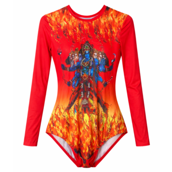 Unisex Narasimha Leotard for yoga,  Devotional Performance & Dance