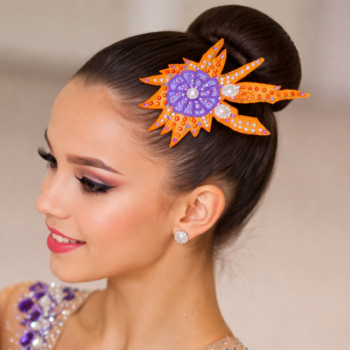 Wild fusion hair accessorie for rhythmic gymnastics