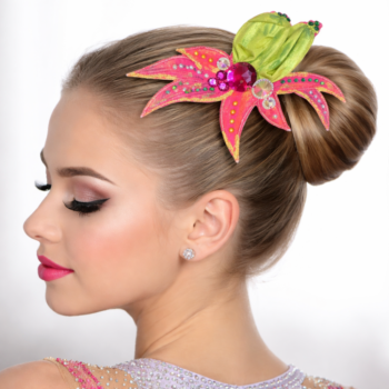 Neon Radiant hair accessorie for rhythmic gymnastics