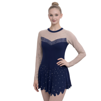 Navy Blue Star choice rhythmic gymnastics leotard