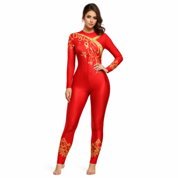 Maa Varalakshmi Unitard for Yoga, Aerial, Ice Skating & Devotional Dance